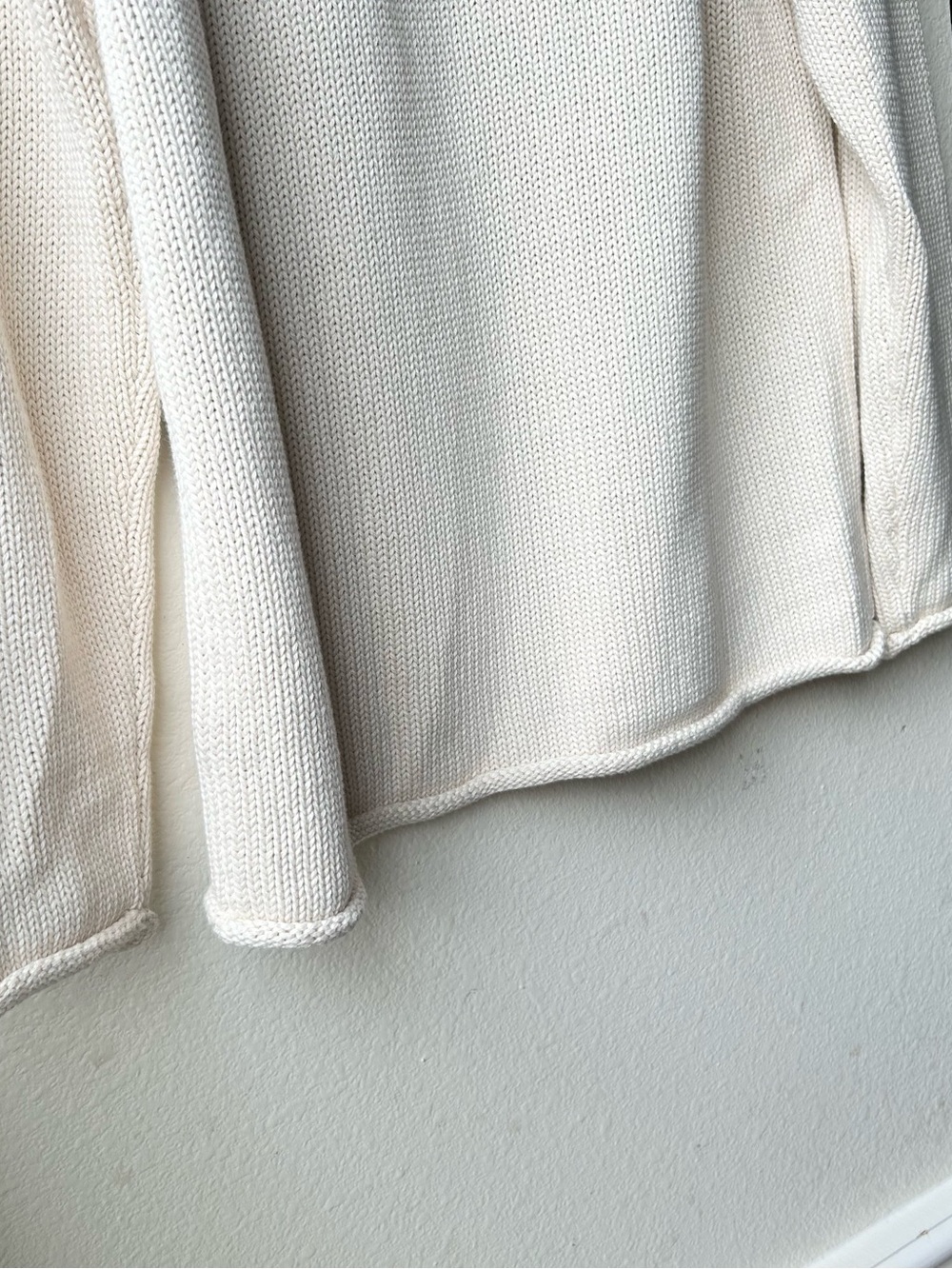 NWT J. Crew 1988 Rollneck Sweater Cotton Cream Mountain White Sz S - Picture 11 of 15